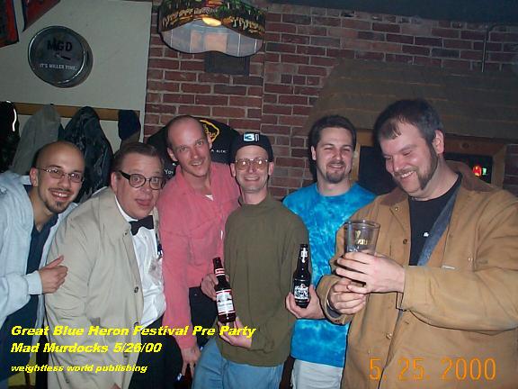 The pre-blue crew. Pre Great Blue Heron Festival Party, 2000